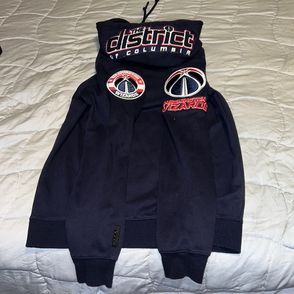 🔥💪🏾Men WASHINGTON WIZARDS Hooded Sweatshirt  with Baseball Cap 💪🏾🔥 - Picture 4 of 5